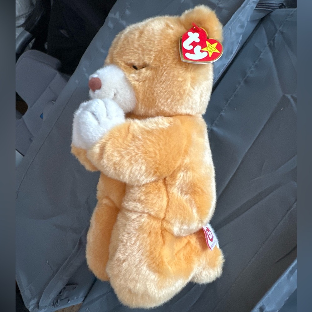 Ty Beanie Baby “Beanie Original Buddy” Hope Praying Bear Excellent w/ tag